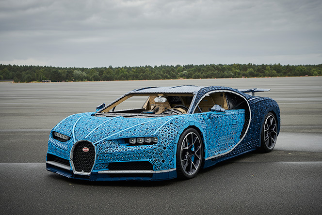 Lego blue bugatti online