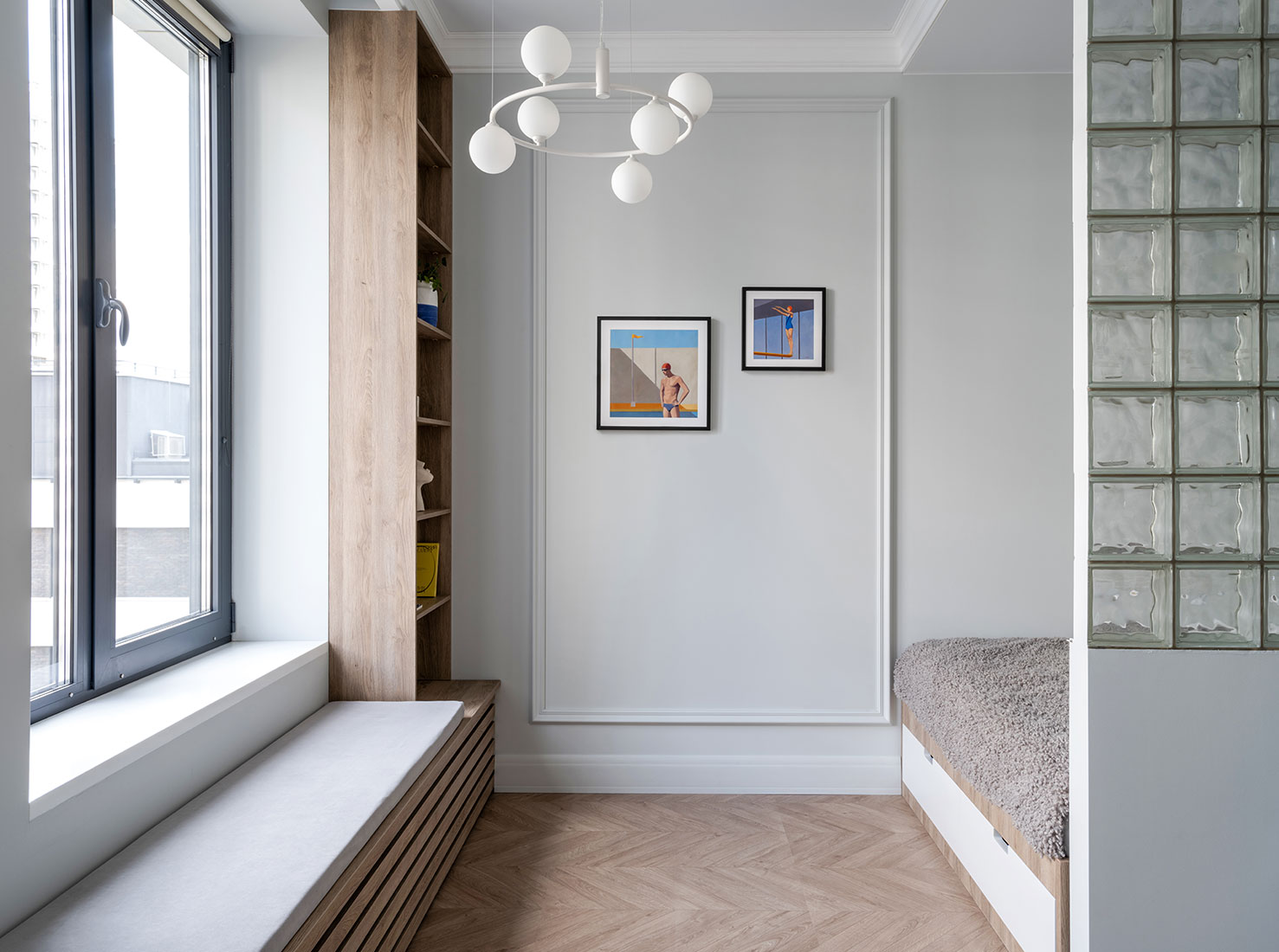 Дизайн-проекты однокомнатных квартир в стиле минимализм площадью 31 кв.м.